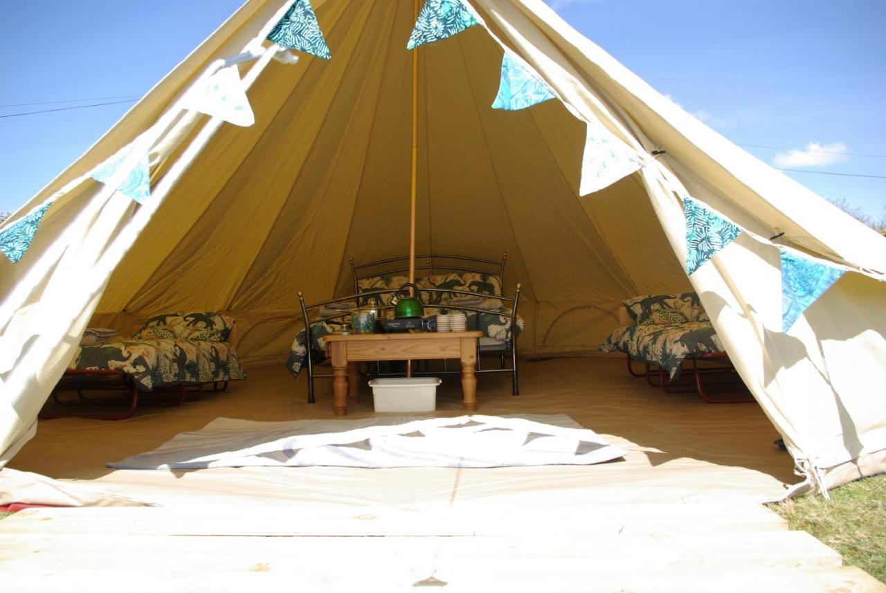 Cornish Skies Glamping Pool Bagian luar foto