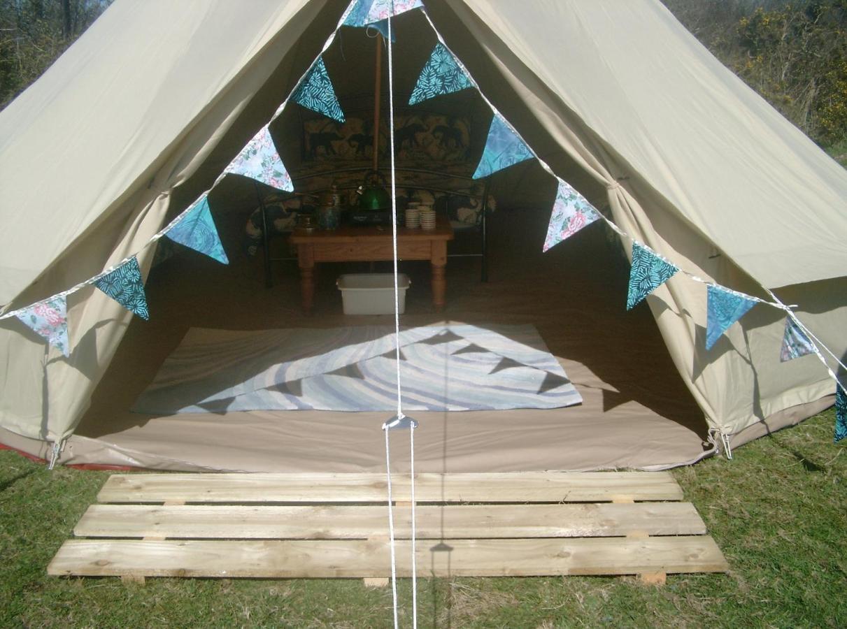 Cornish Skies Glamping Pool Bagian luar foto