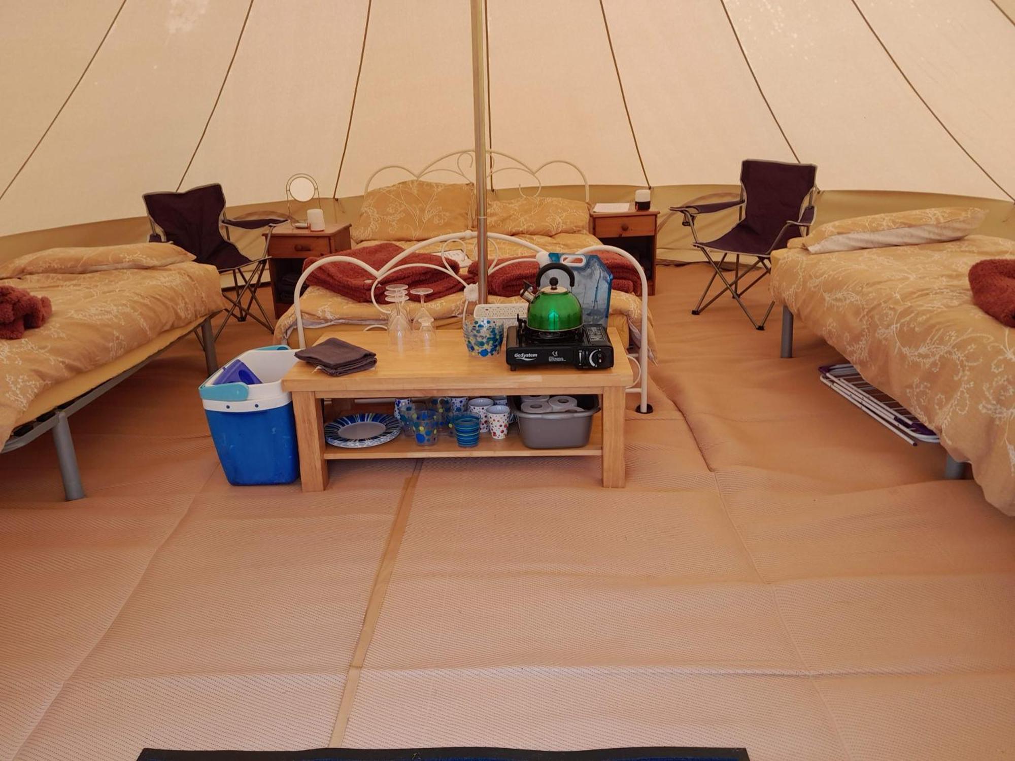 Cornish Skies Glamping Pool Bagian luar foto
