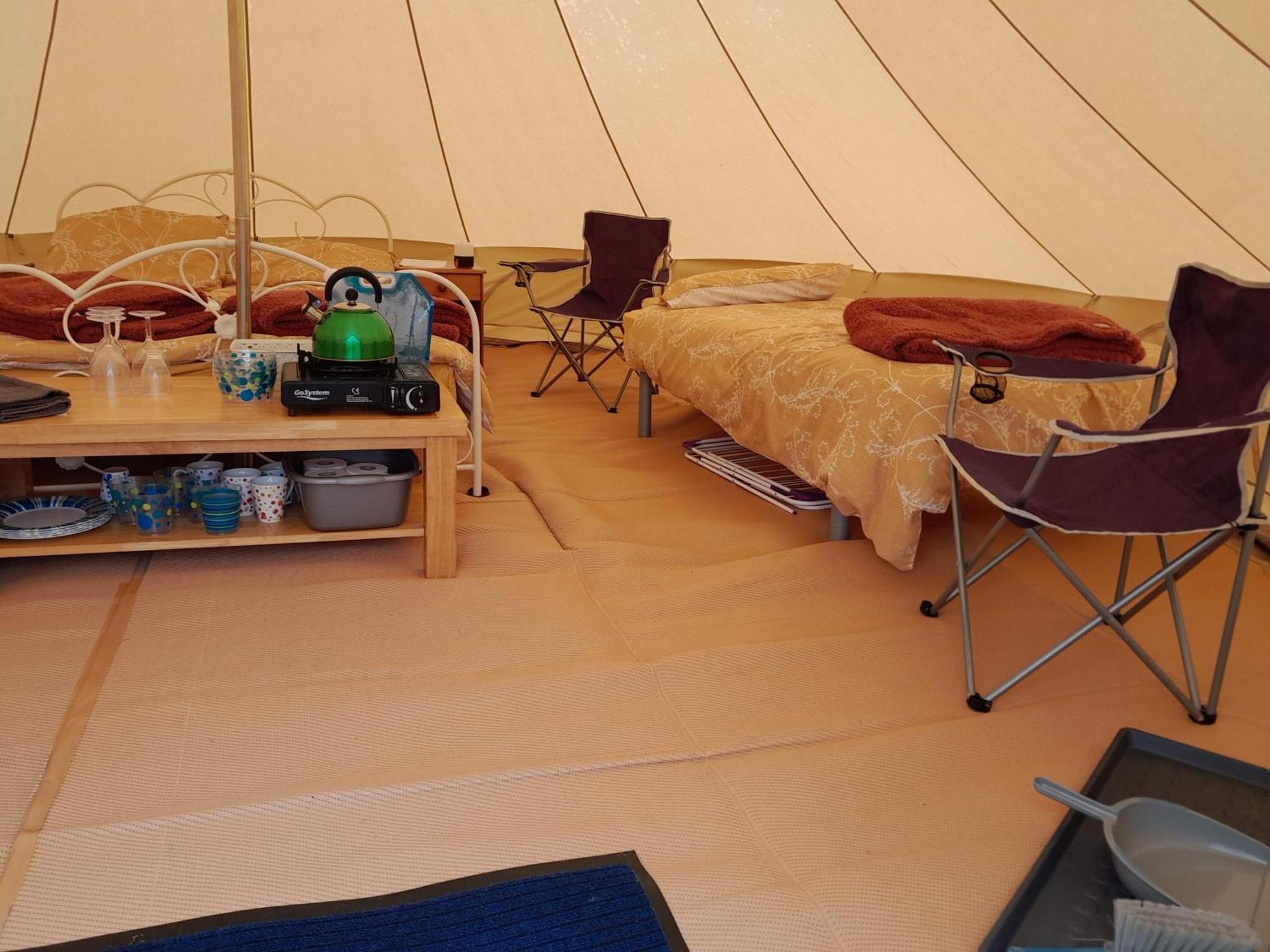 Cornish Skies Glamping Pool Bagian luar foto