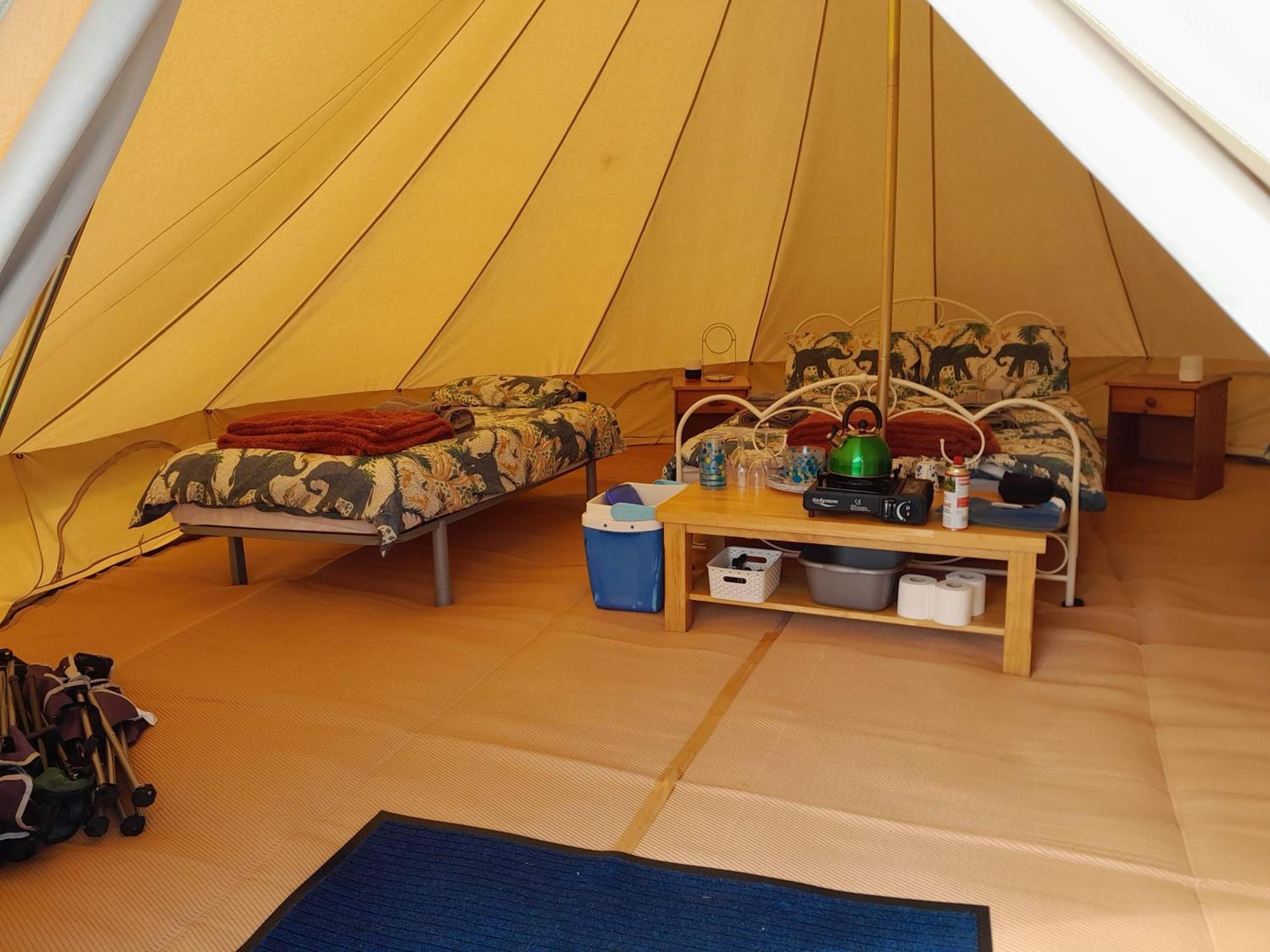 Cornish Skies Glamping Pool Bagian luar foto