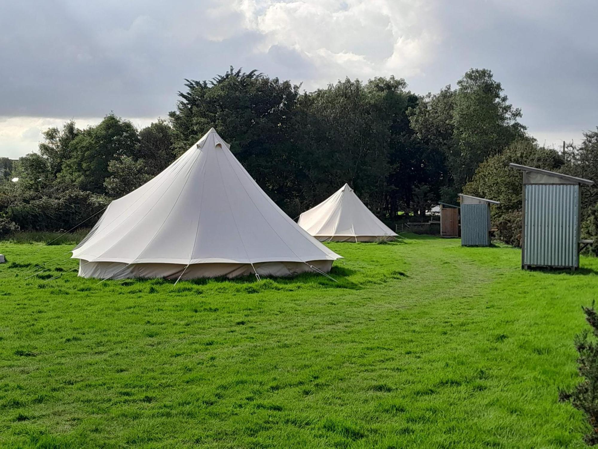 Cornish Skies Glamping Pool Bagian luar foto