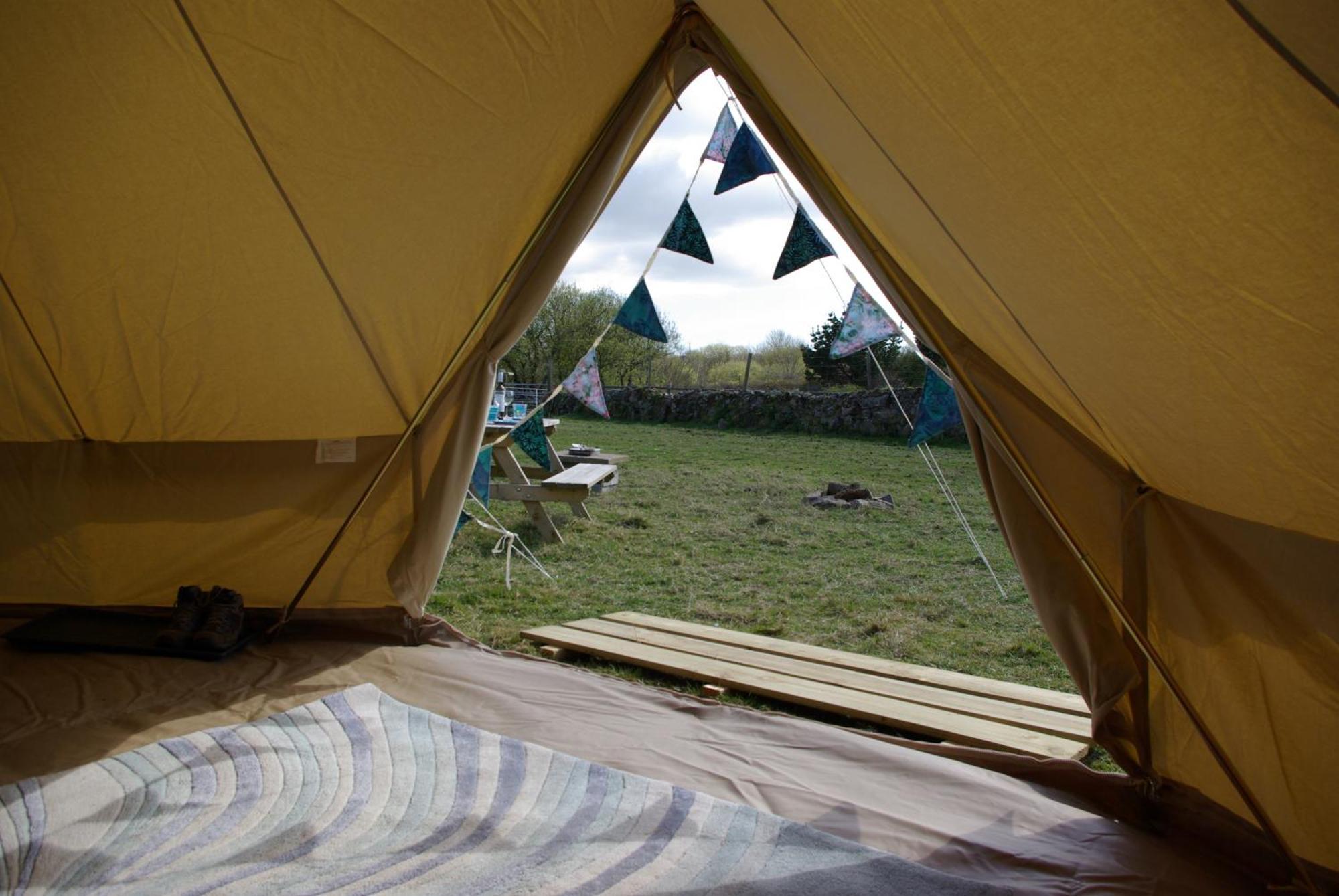 Cornish Skies Glamping Pool Bagian luar foto