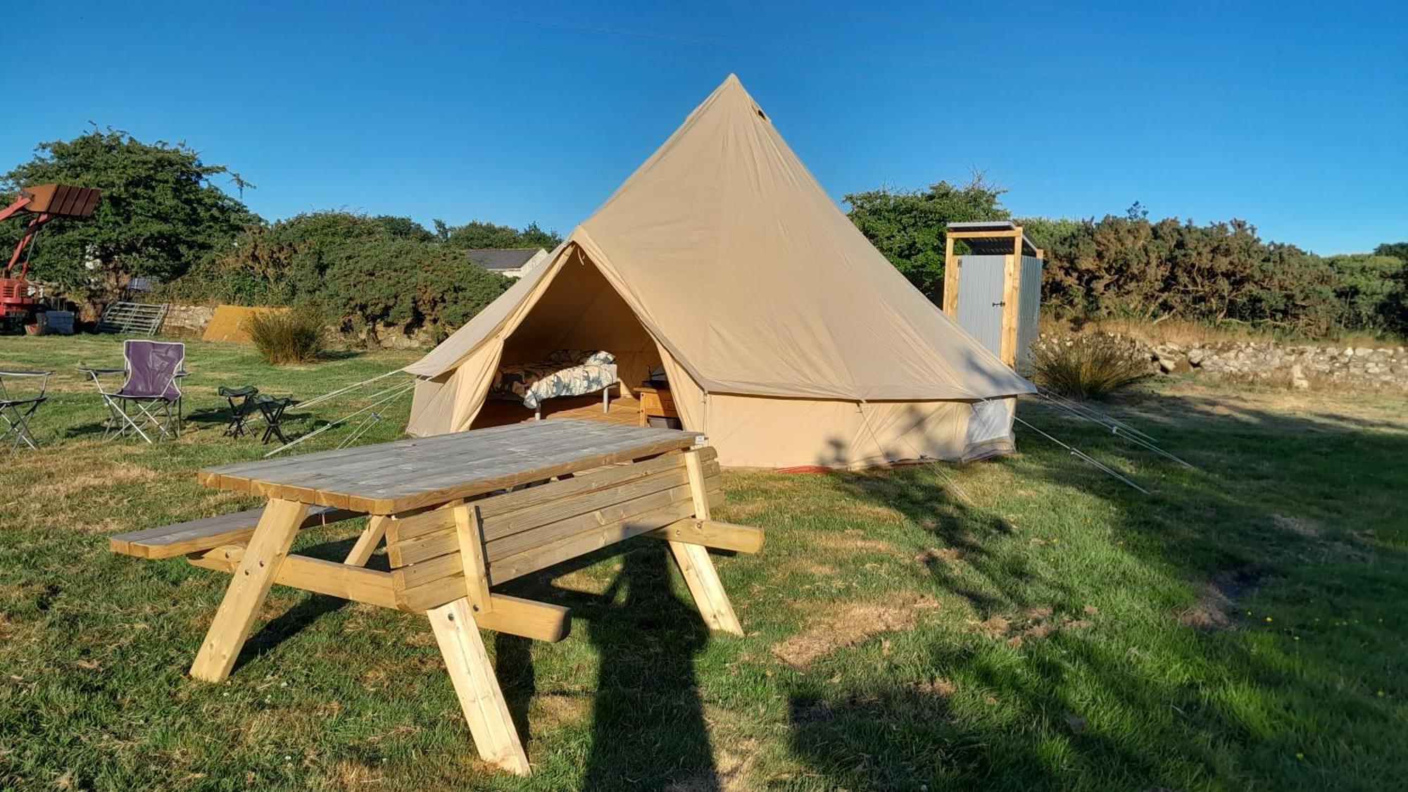 Cornish Skies Glamping Pool Bagian luar foto