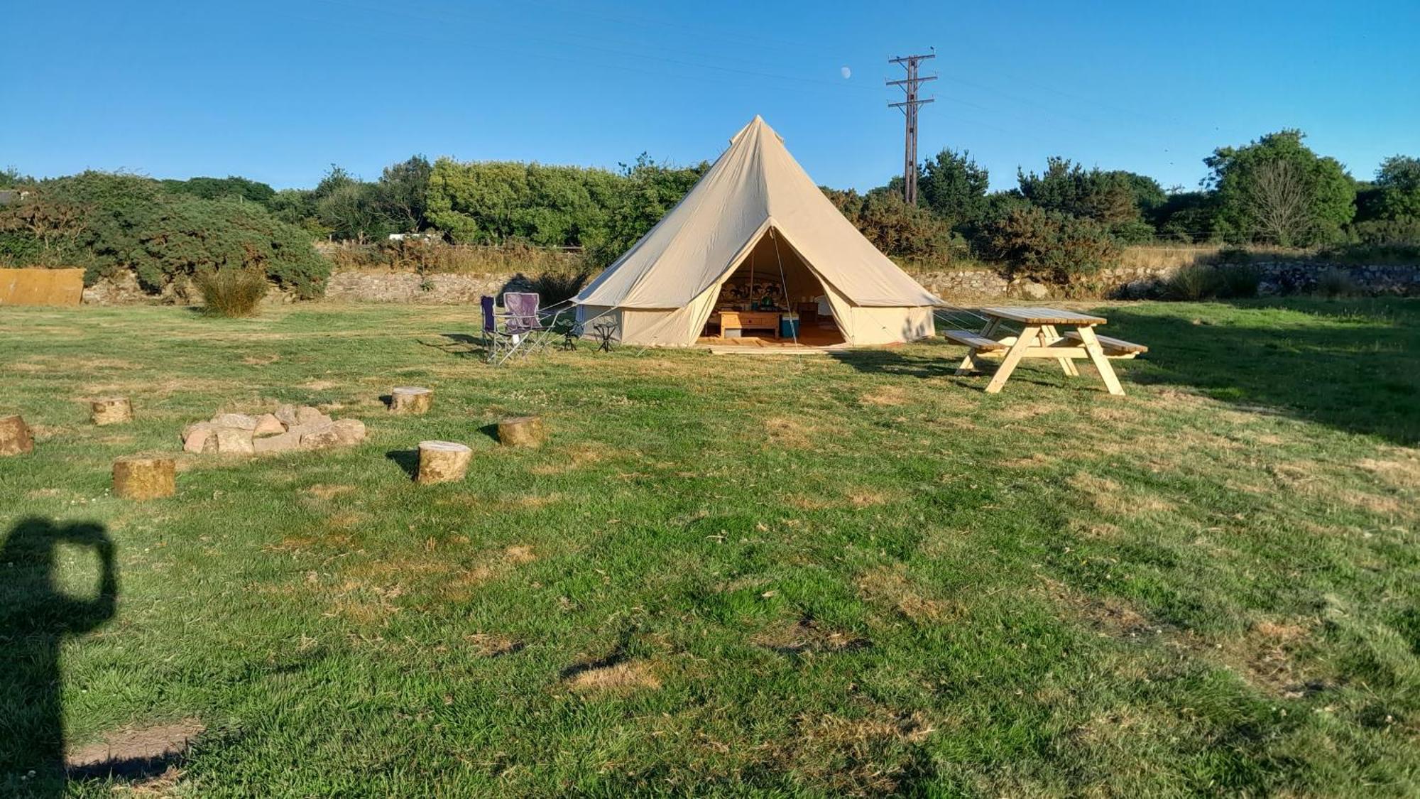 Cornish Skies Glamping Pool Bagian luar foto