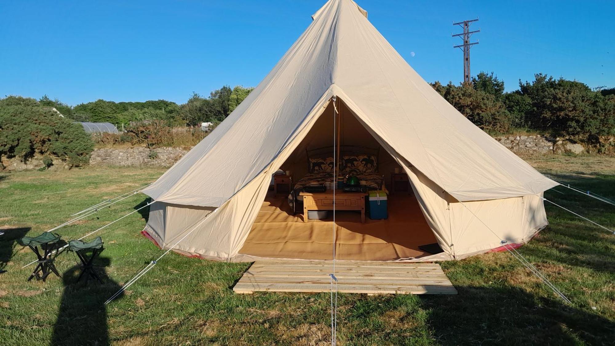 Cornish Skies Glamping Pool Bagian luar foto